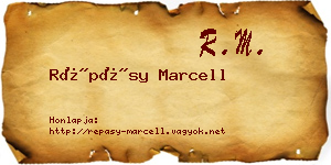 Répásy Marcell névjegykártya
